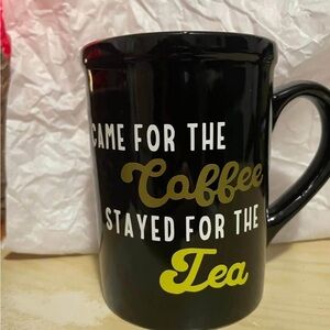 Black Coffee and Tea Mug